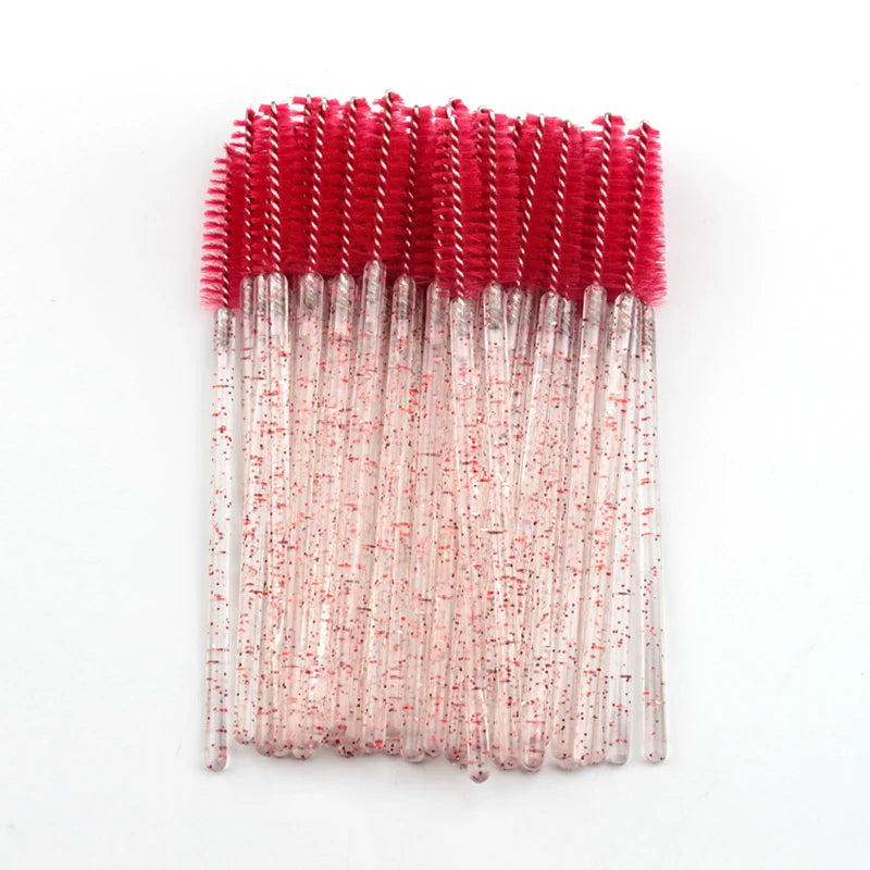 5/50 Pcs Eye Lash Brushes Eyebrow Brush False Eyelashes Extension Tools Mascara Wands Applicator Spoolers Lashes Cosmetic Tool