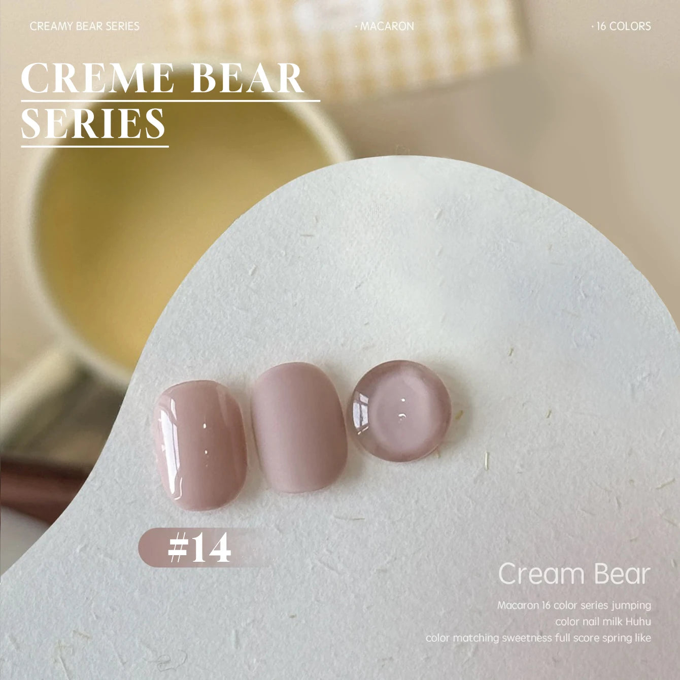 MIANEL Colorful Rock Slice Gel Nail Polish Milky Yellow-White Glittery Cream White Nails Milk Huhu Dopamine 12ml 1-6Pcs