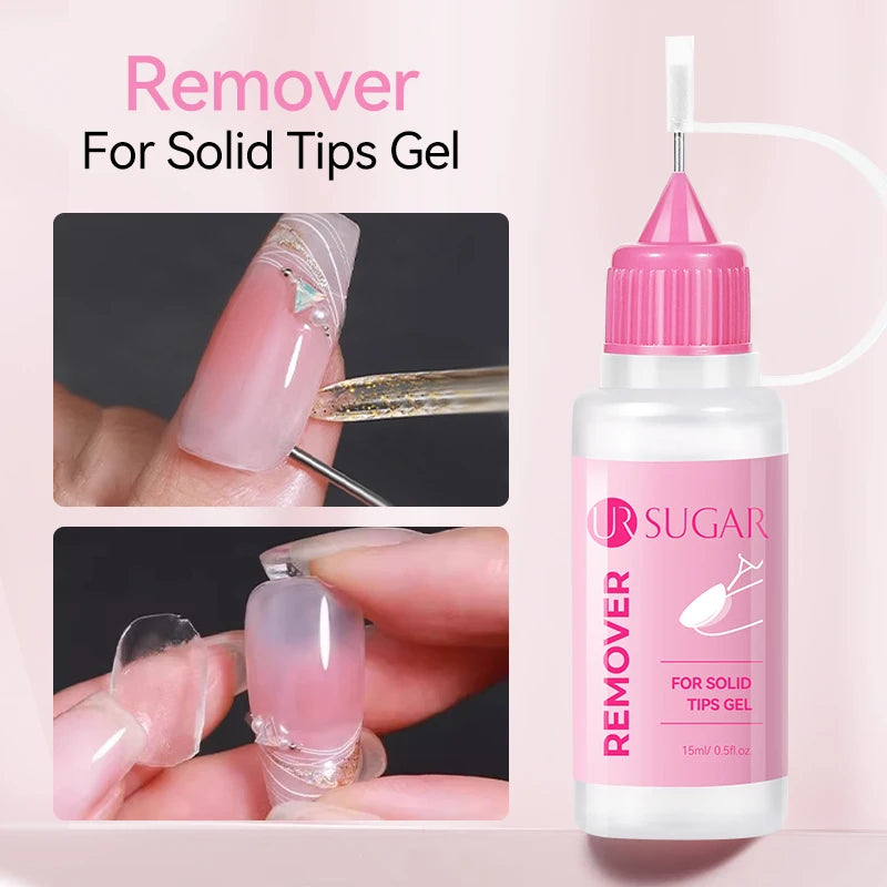 UR SUGAR 15ml Nail Gel Remover – Press-On, Solid Gel & False Nail Adhesive Remover